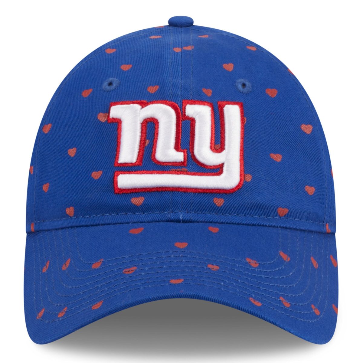 New York Giants girls preschool new era royal new york giants hearts 9twenty adjustable hat | Giants Shop