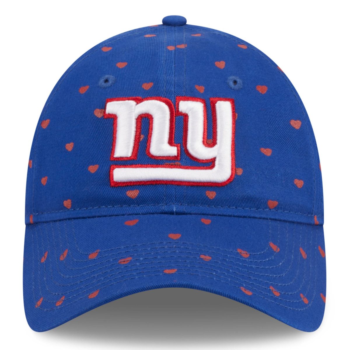 New York Giants girls toddler royal new york giants hearts 9twenty adjustable hat | Giants Shop
