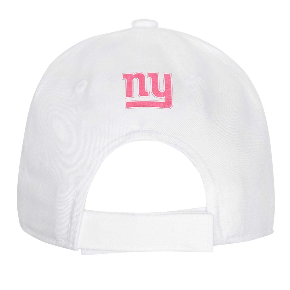 New York Giants girls youth new york giants all white structured adjustable hat | Giants Shop