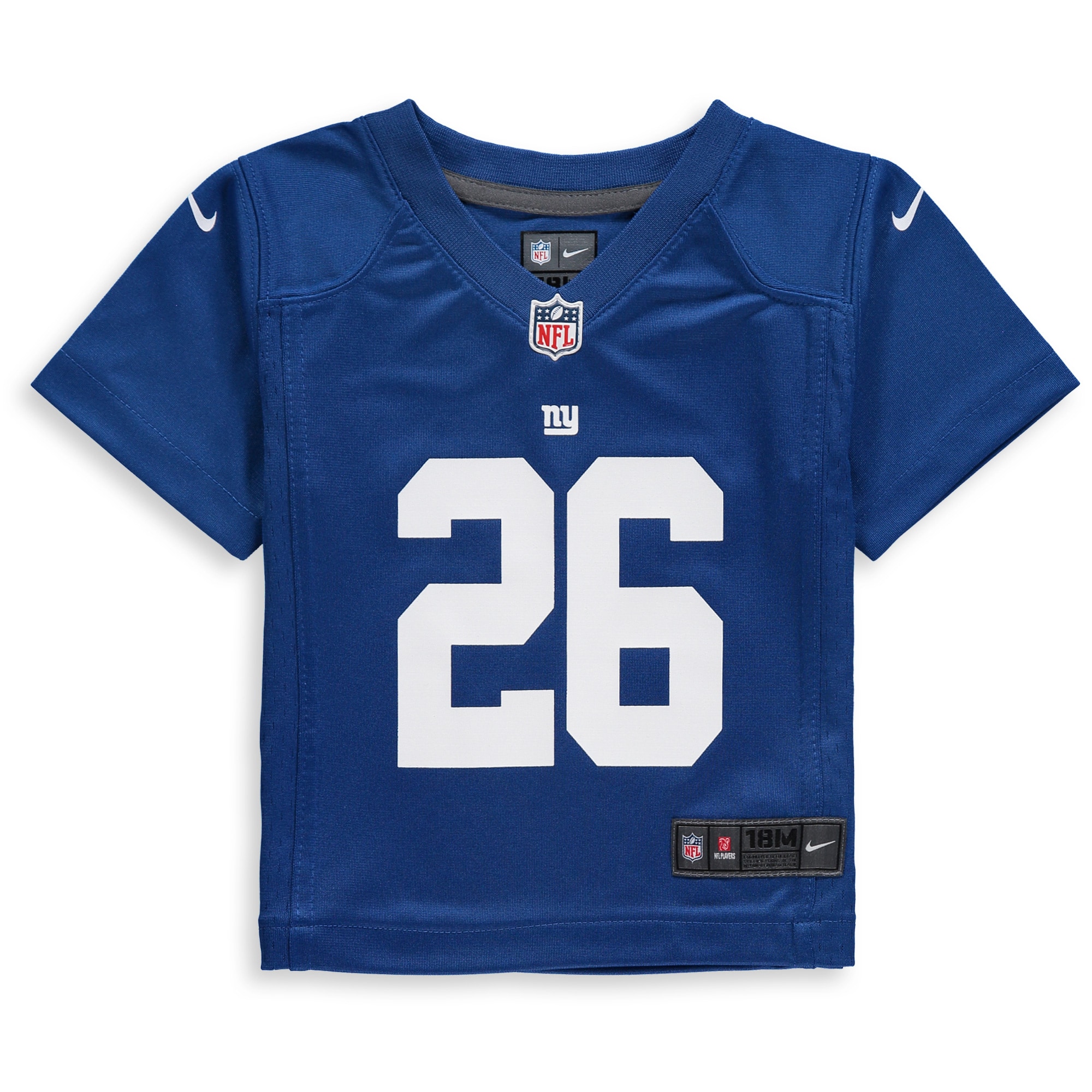 New York Giants infant nike saquon barkley royal new york giants game jersey | Giants Shop