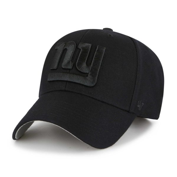 New York Giants mens 47 black new york giants tonal mvp adjustable hat | Giants Shop