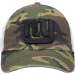 New York Giants mens 47 camo new york giants branson clean up trucker hat | Giants Shop
