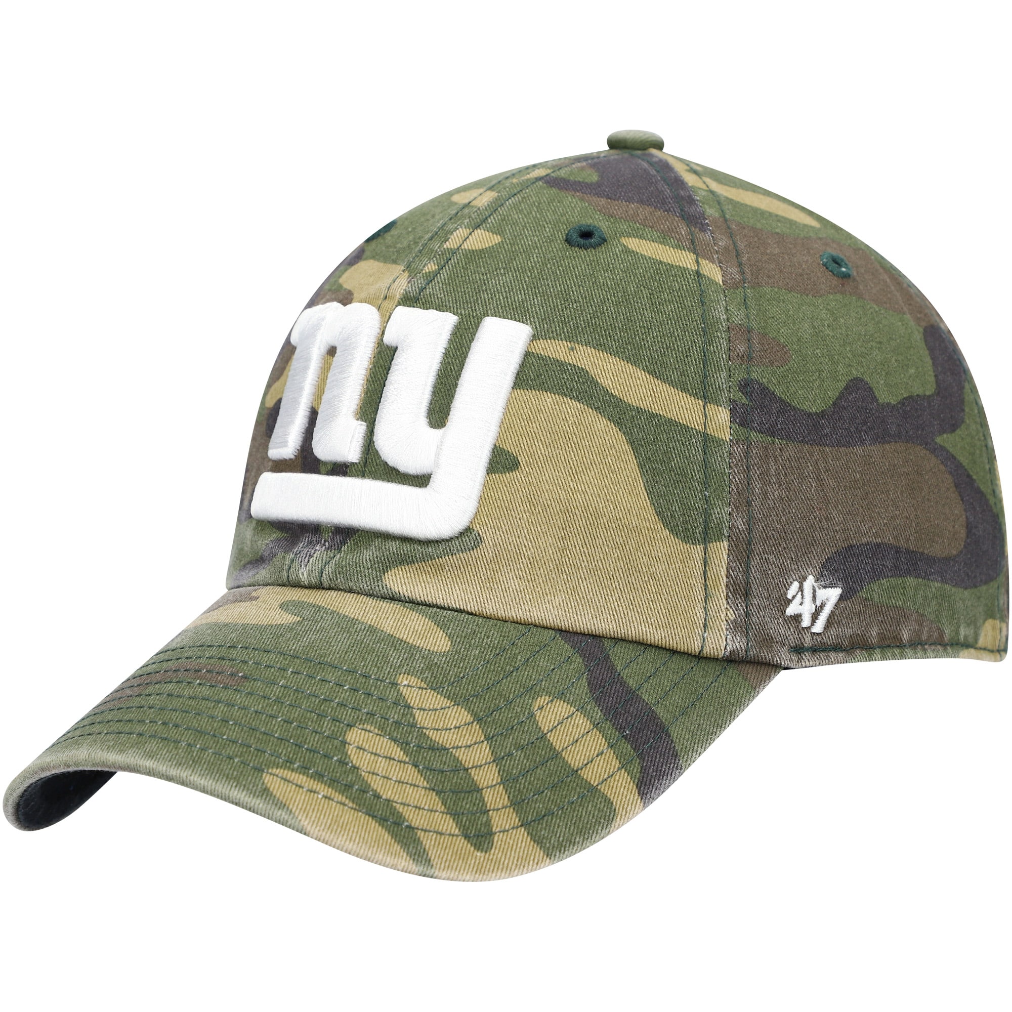 New York Giants mens 47 camo new york giants woodland logo clean up adjustable hat | Giants Shop