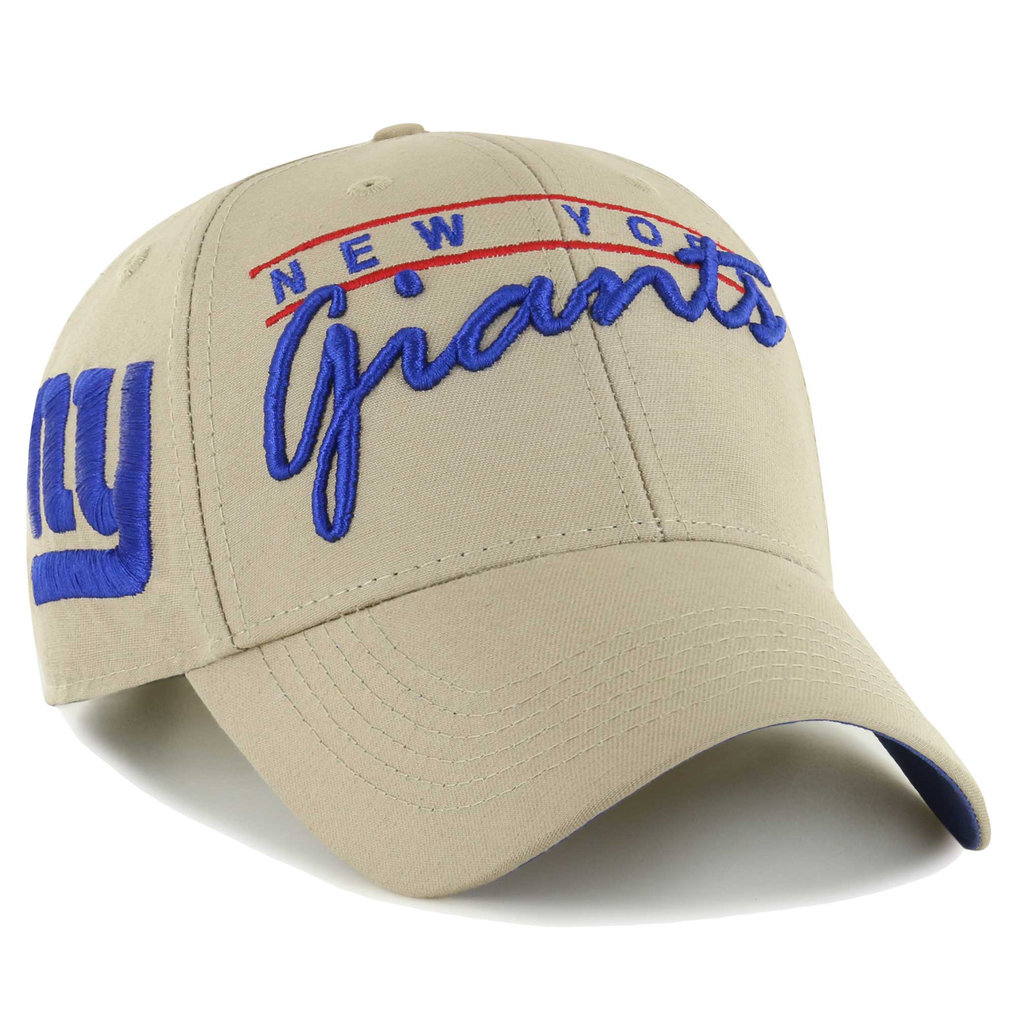 New York Giants mens 47 khaki new york giants atwood mvp adjustable hat | Giants Shop
