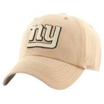 New York Giants mens 47 khaki new york giants dusted relaxed franchise fitted hat | Giants Shop