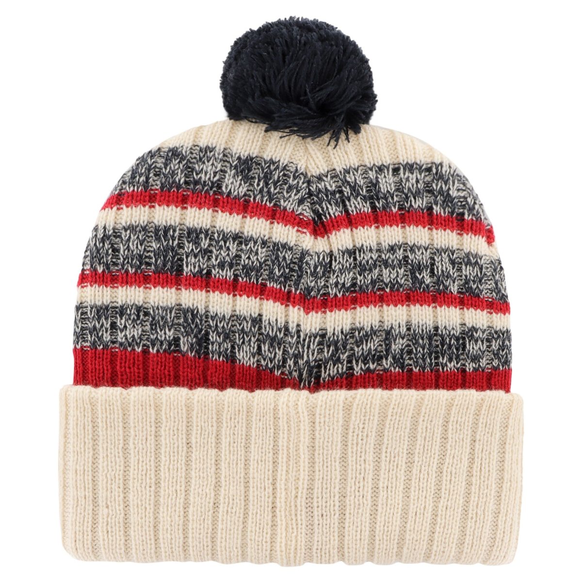 New York Giants mens 47 natural new york giants legacy tavern cuffed knit hat with pom | Giants Shop