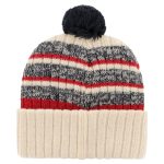 New York Giants mens 47 natural new york giants legacy tavern cuffed knit hat with pom | Giants Shop