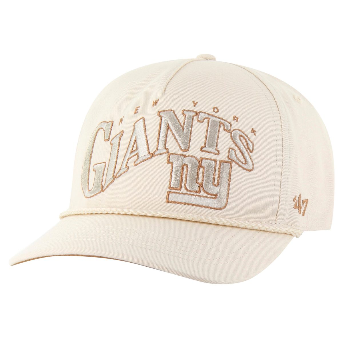 New York Giants mens 47 natural new york giants wave rope hitch adjustable hat | Giants Shop