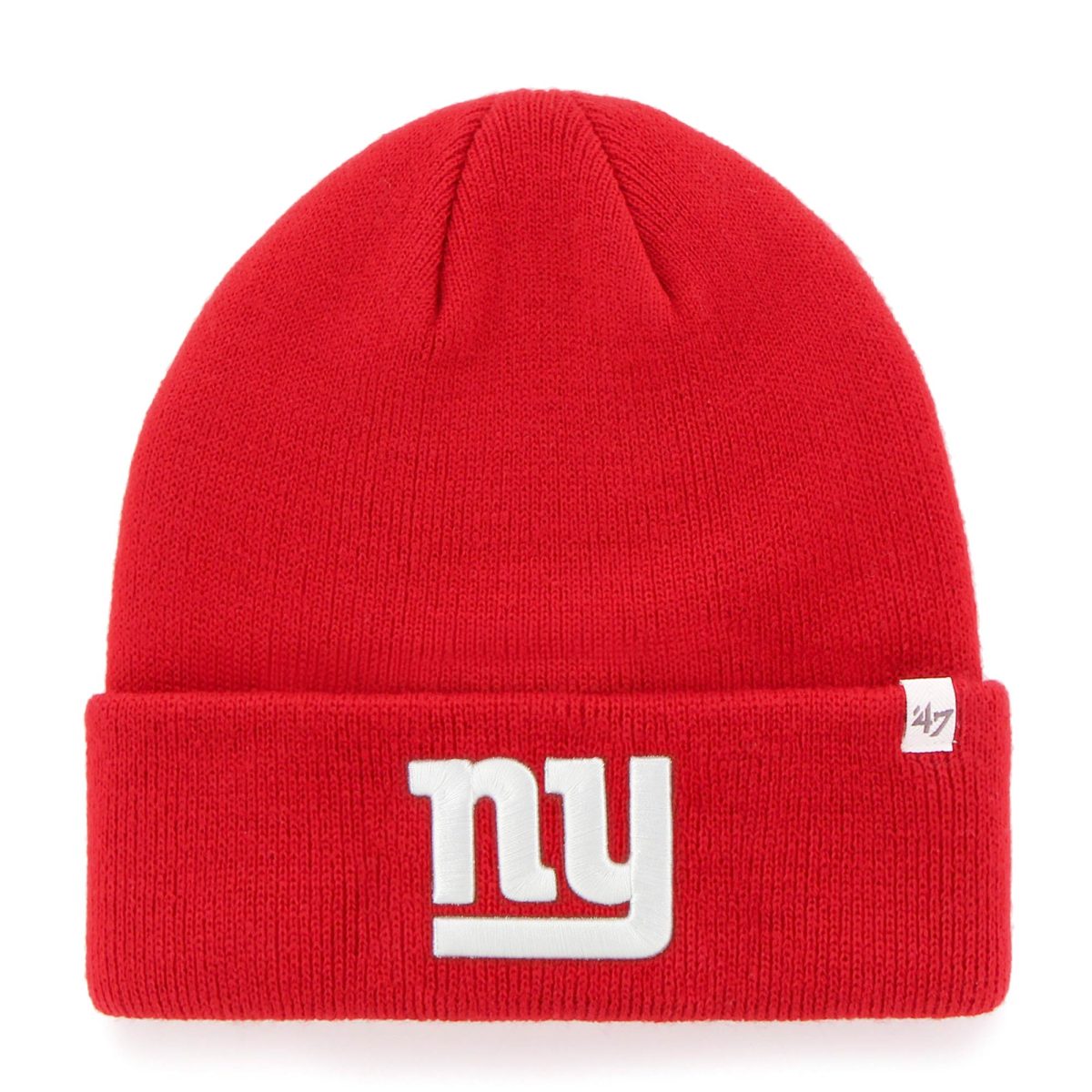 New York Giants mens 47 red new york giants secondary basic cuffed knit hat | Giants Shop