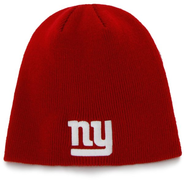New York Giants mens 47 red new york giants secondary logo knit beanie | Giants Shop