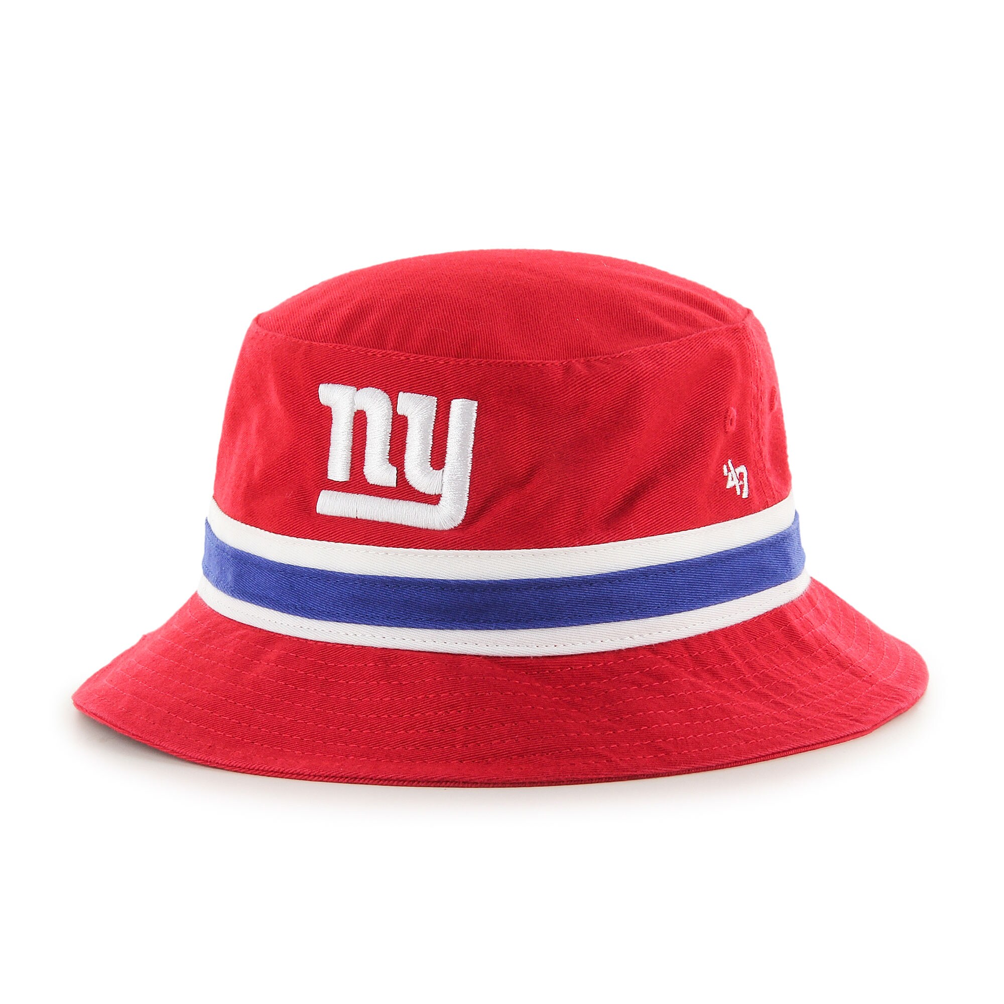 New York Giants mens 47 red new york giants striped bucket hat | Giants Shop
