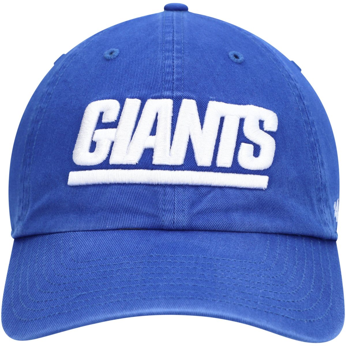 New York Giants mens 47 royal new york giants clean up script adjustable hat | Giants Shop