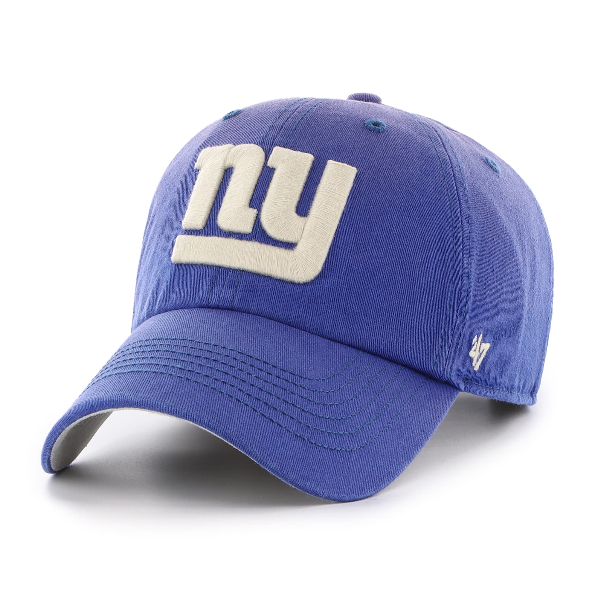 New York Giants mens 47 royal new york giants dusted relaxed clean up adjustable hat | Giants Shop