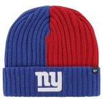 New York Giants mens 47 royal new york giants fracture cuffed knit hat | Giants Shop