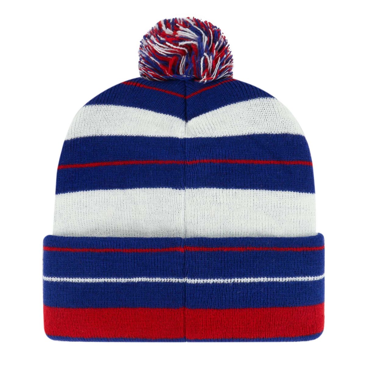 New York Giants mens 47 royal new york giants powerline cuffed knit hat with pom | Giants Shop