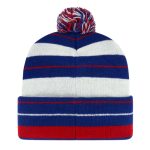 New York Giants mens 47 royal new york giants powerline cuffed knit hat with pom | Giants Shop