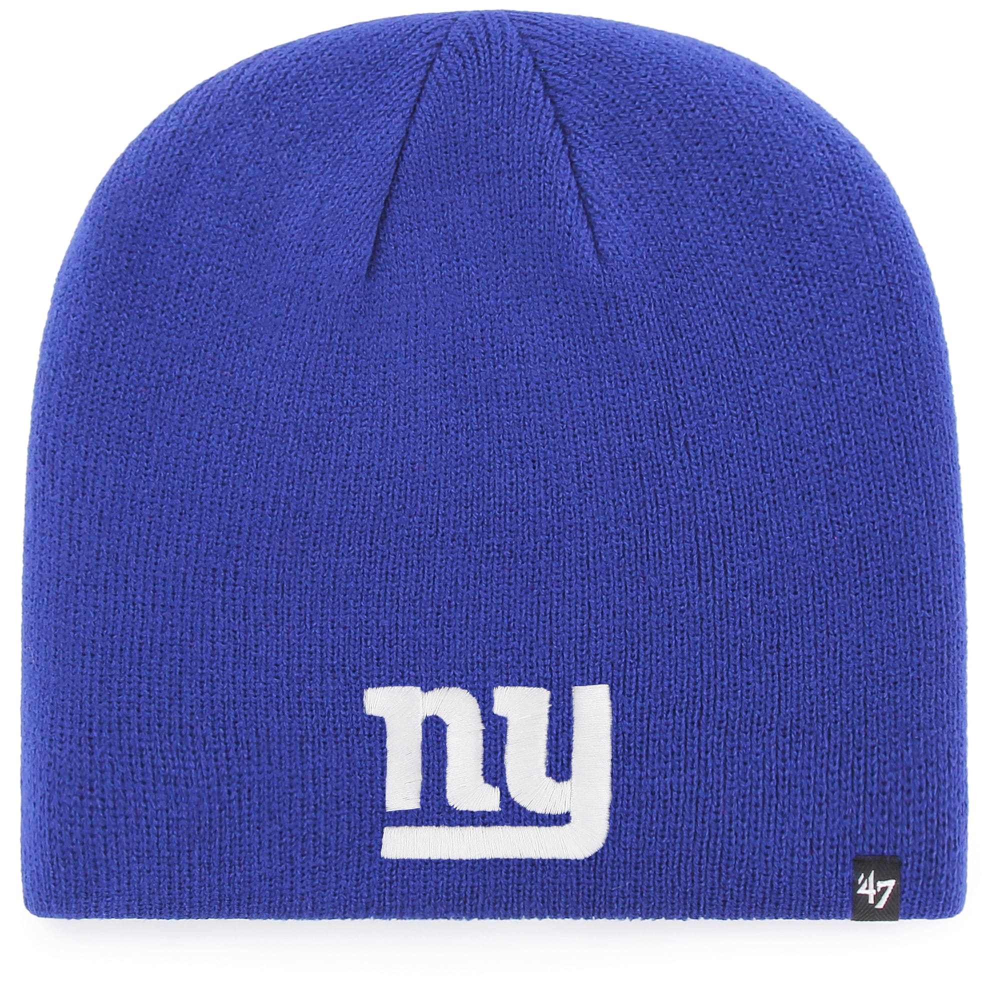 New York Giants mens 47 royal new york giants primary logo knit beanie | Giants Shop