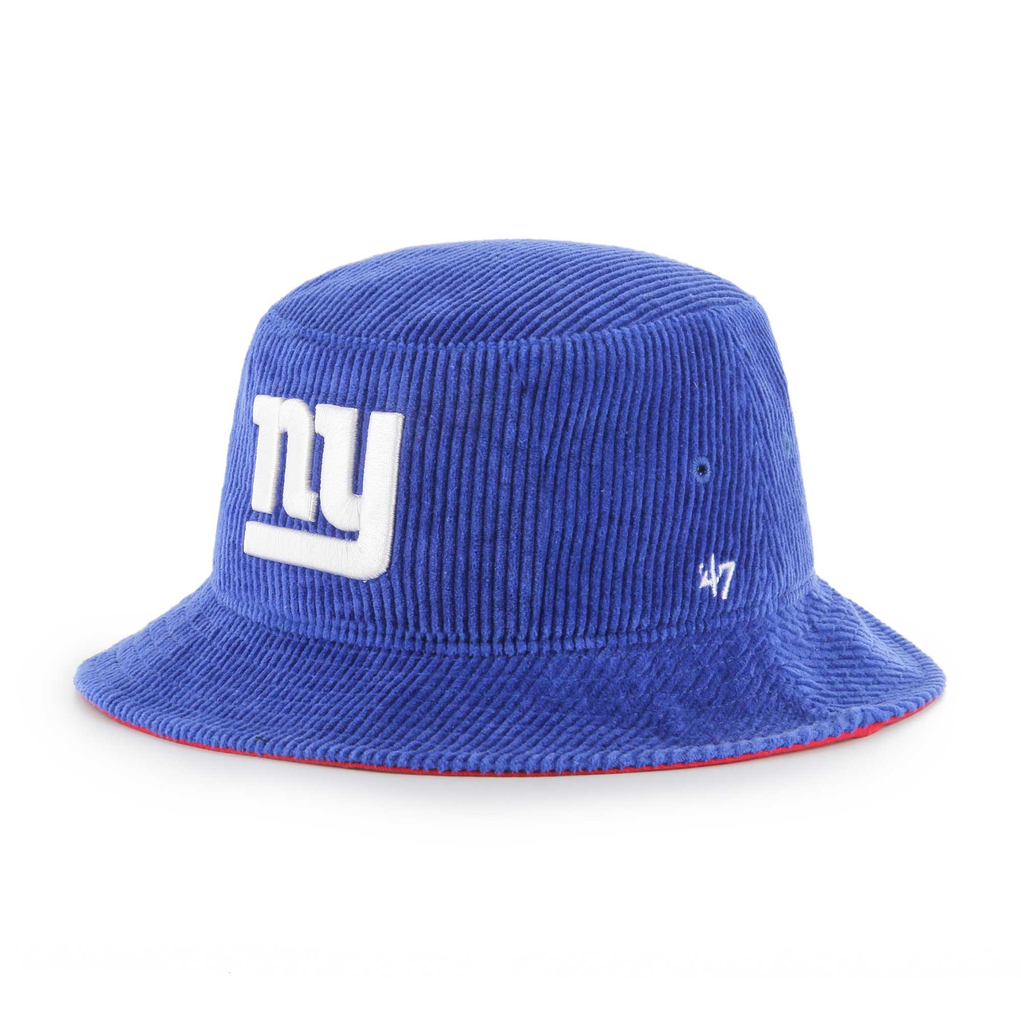 New York Giants mens 47 royal new york giants thick cord bucket hat | Giants Shop