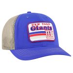 New York Giants mens 47 royalnatural new york giants campscape relaxed trucker adjustable hat | Giants Shop