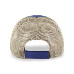 New York Giants mens 47 royalnatural new york giants rawhide trucker adjustable hat | Giants Shop