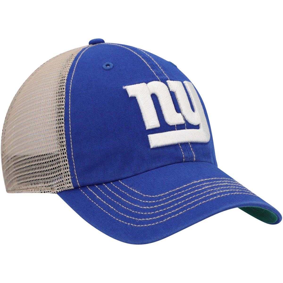 New York Giants mens 47 royalnatural new york giants trawler trucker clean up snapback hat | Giants Shop