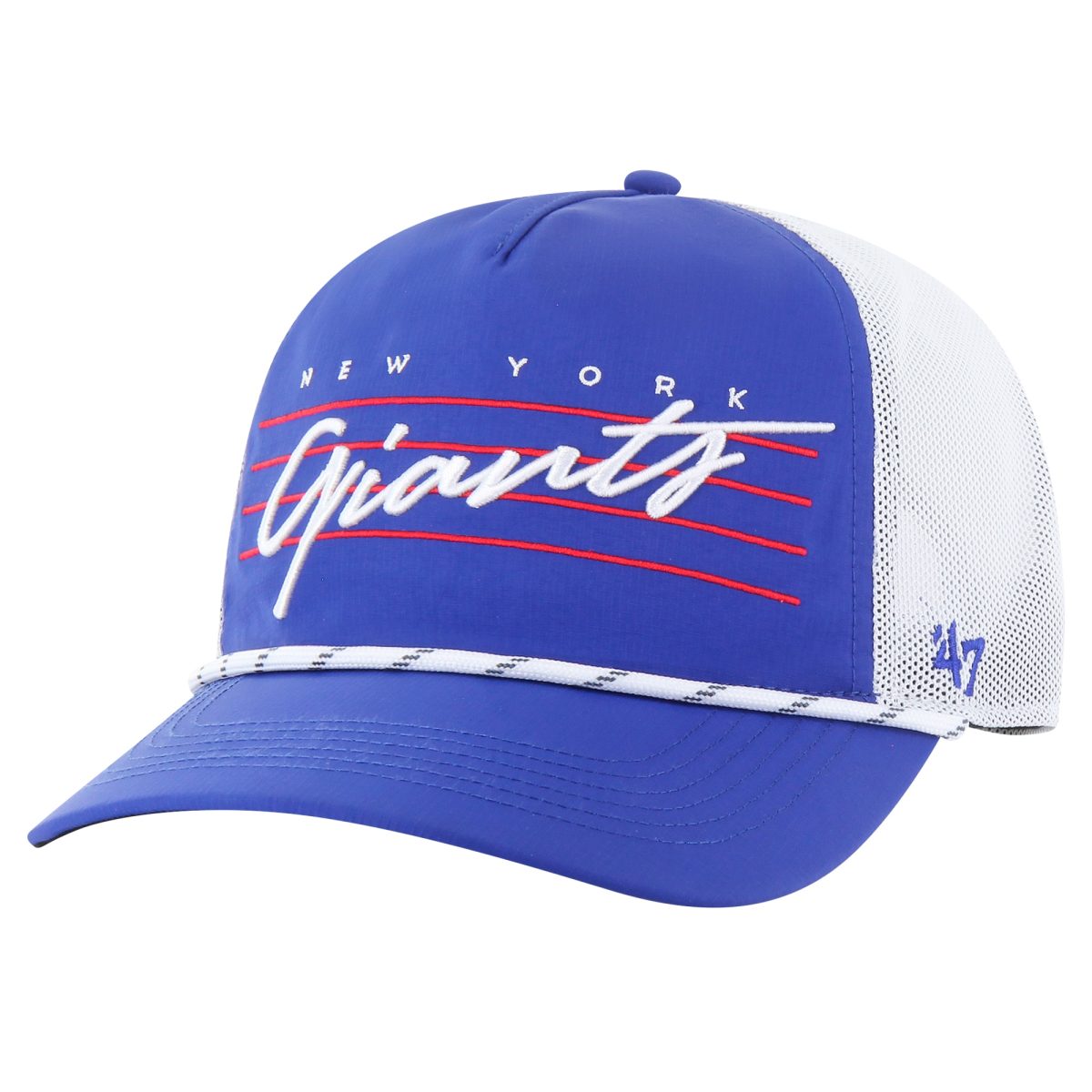 New York Giants mens 47 royalwhite new york giants downburst relaxed hitch trucker adjustable hat | Giants Shop