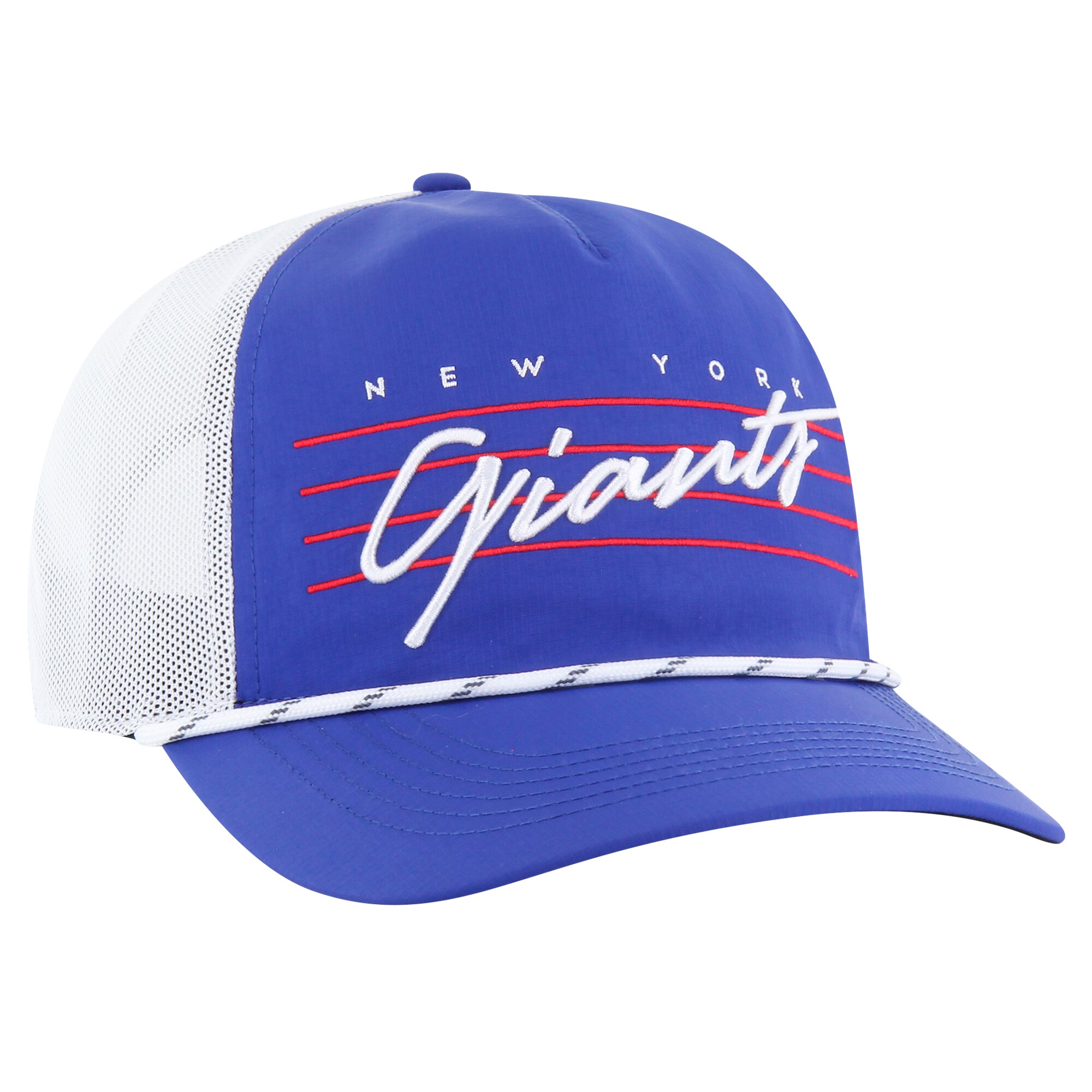 New York Giants mens 47 royalwhite new york giants downburst relaxed hitch trucker adjustable hat | Giants Shop