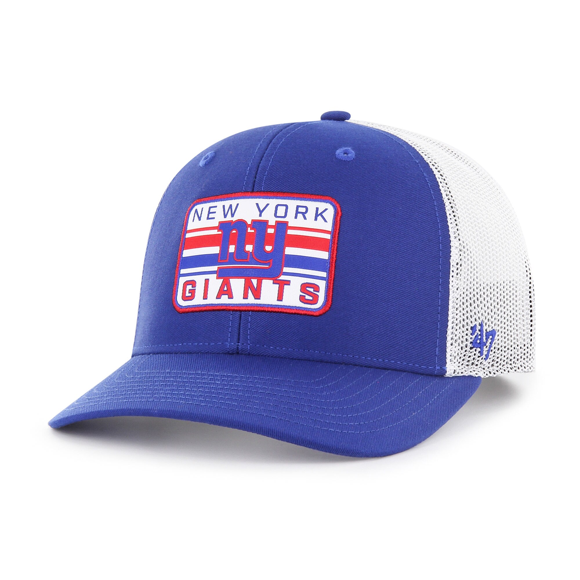 New York Giants mens 47 royalwhite new york giants drifter adjustable trucker hat | Giants Shop