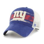 New York Giants mens 47 royalwhite new york giants interlude mvp trucker snapback hat | Giants Shop