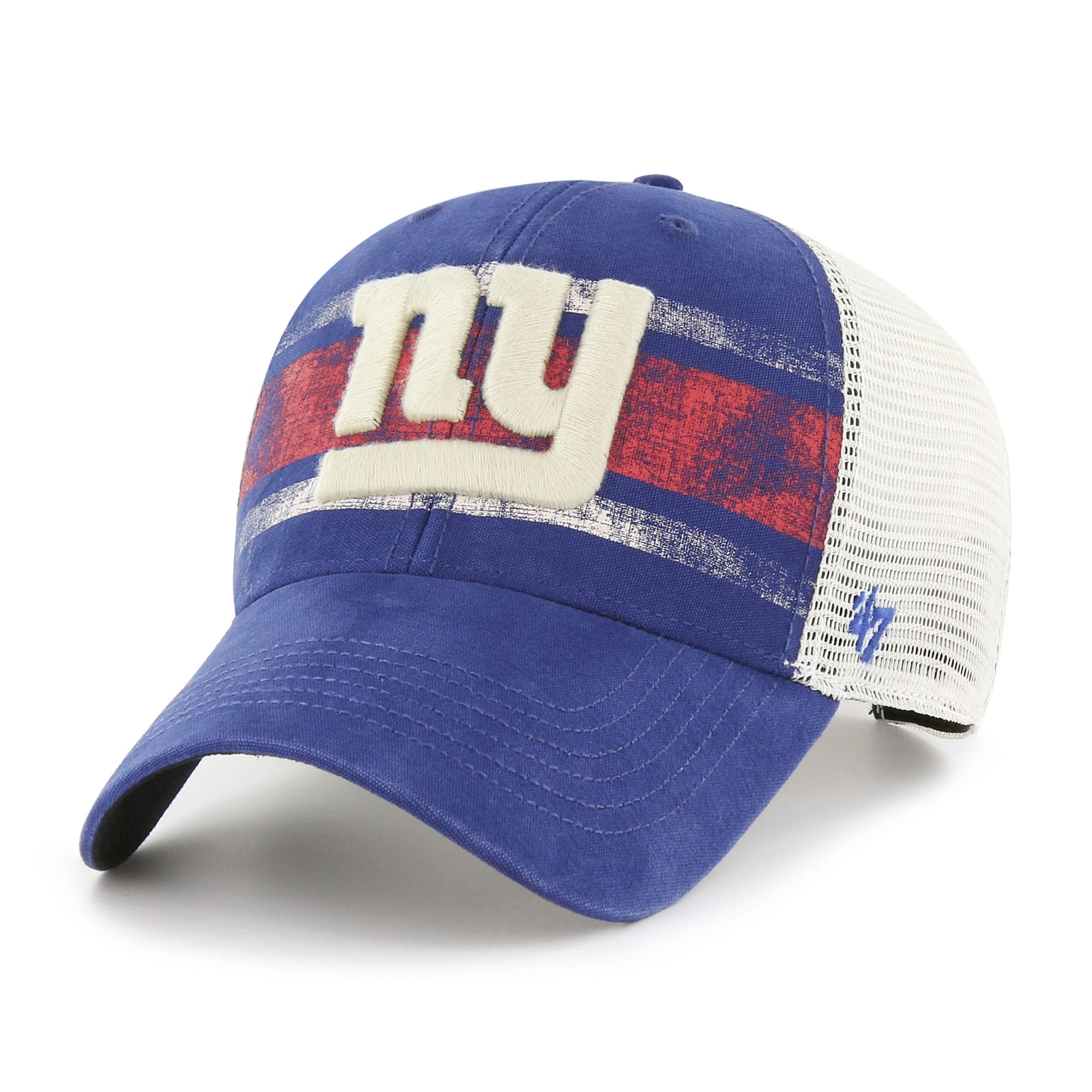 New York Giants mens 47 royalwhite new york giants interlude mvp trucker snapback hat | Giants Shop