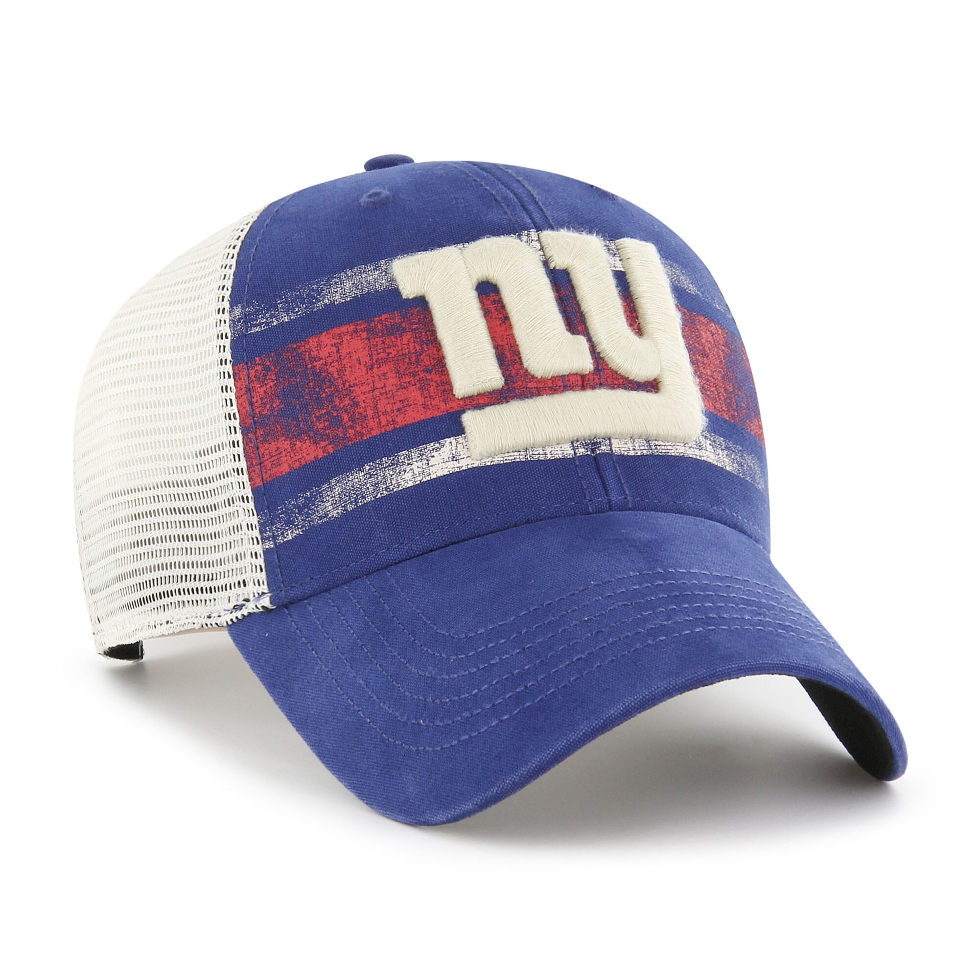 New York Giants mens 47 royalwhite new york giants interlude mvp trucker snapback hat | Giants Shop