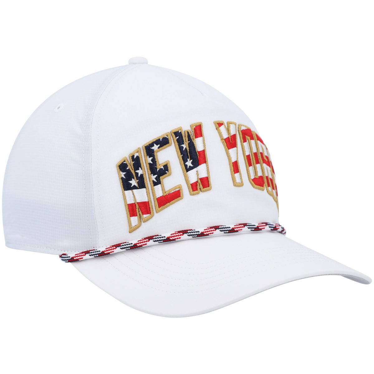 New York Giants mens 47 white new york giants hitch stars and stripes trucker adjustable hat | Giants Shop