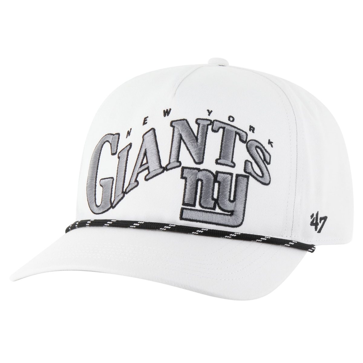 New York Giants mens 47 white new york giants wave speckle hitch rope adjustable hat | Giants Shop