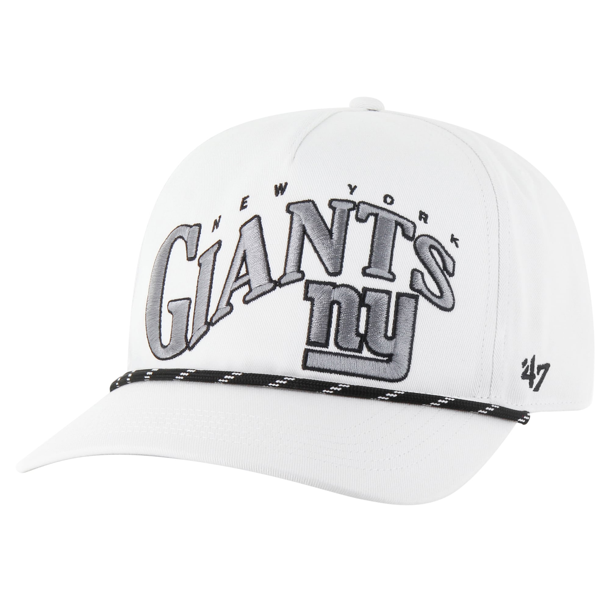 New York Giants mens 47 white new york giants wave speckle hitch rope adjustable hat | Giants Shop