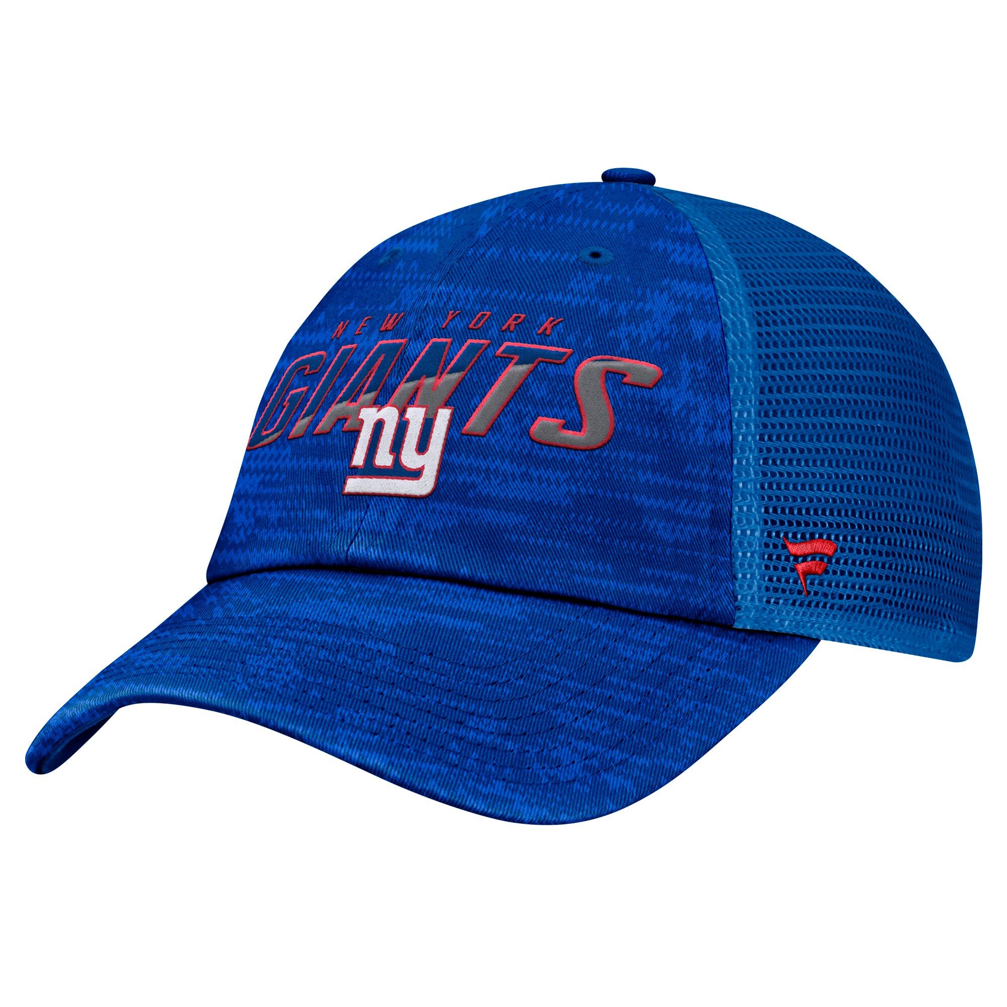 New York Giants mens fanatics heather royal new york giants challenge trucker adjustable hat | Giants Shop