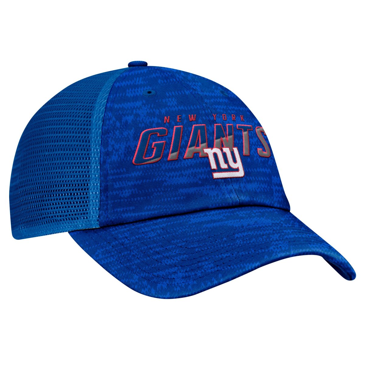 New York Giants mens fanatics heather royal new york giants challenge trucker adjustable hat | Giants Shop