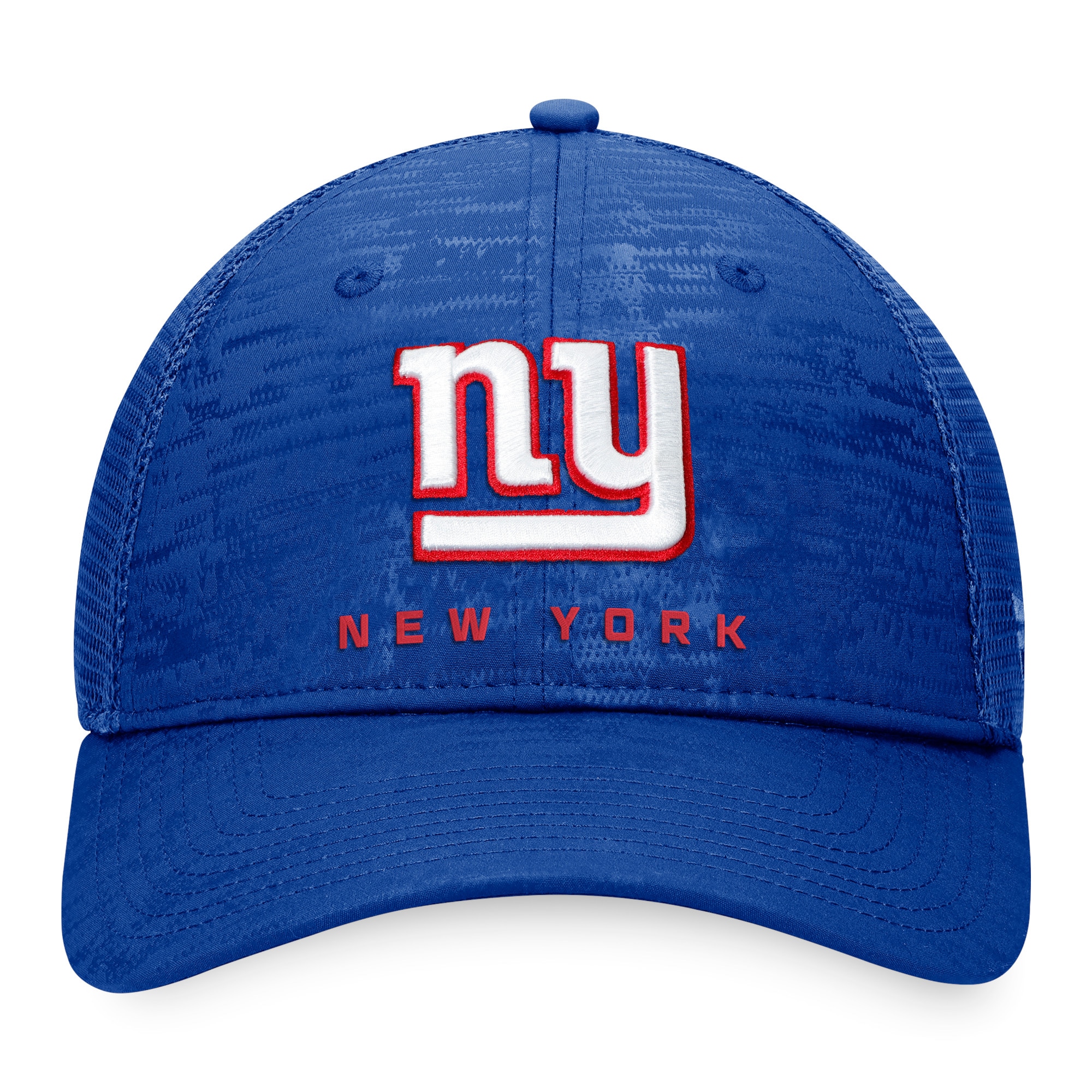 New York Giants mens fanatics royal new york giants defender camo trucker adjustable hat | Giants Shop