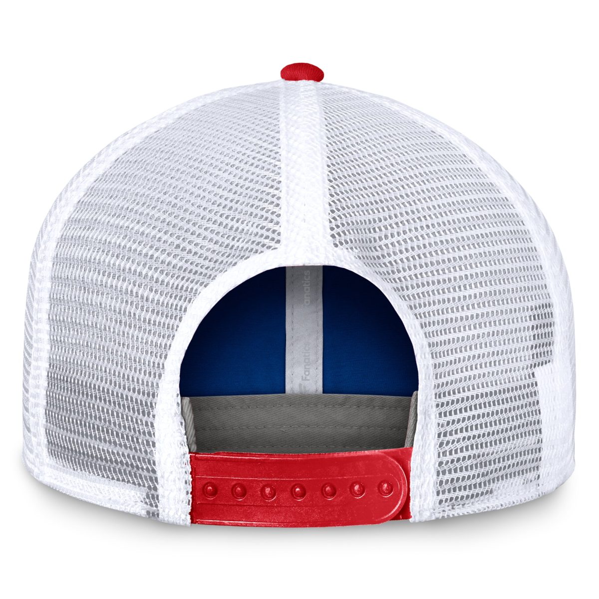 New York Giants mens fanatics royalred new york giants bench trucker adjustable hat | Giants Shop