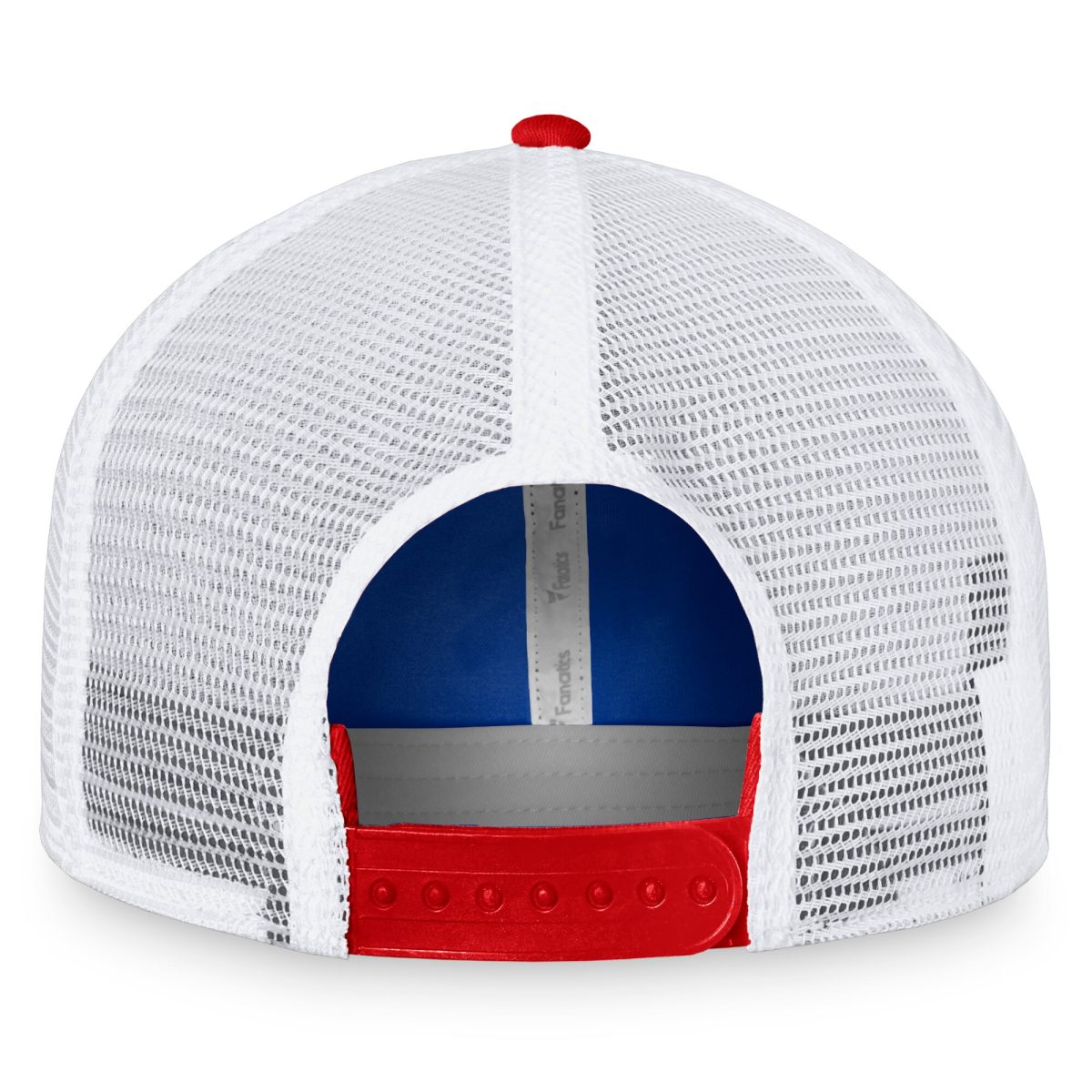 New York Giants mens fanatics royalwhite new york giants fundamentals trucker adjustable hat | Giants Shop