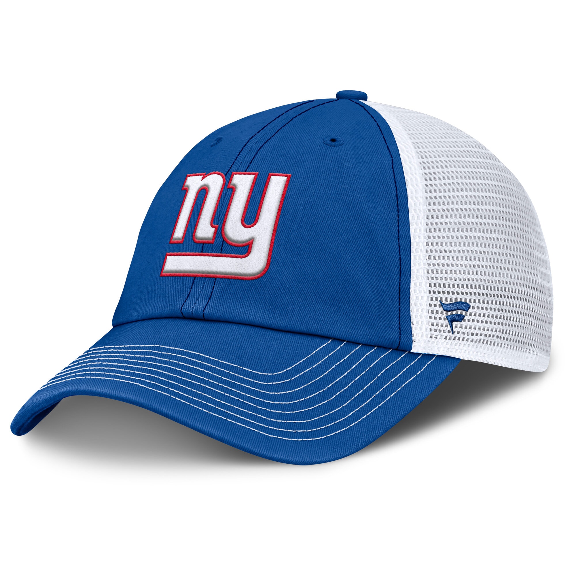 New York Giants mens fanatics royalwhite new york giants trucker adjustable hat | Giants Shop