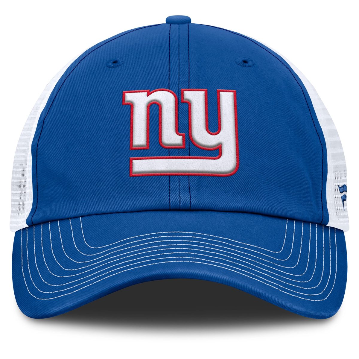 New York Giants mens fanatics royalwhite new york giants trucker adjustable hat | Giants Shop