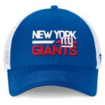 New York Giants mens fanatics royalwhite new york giants upper trucker adjustable hat | Giants Shop