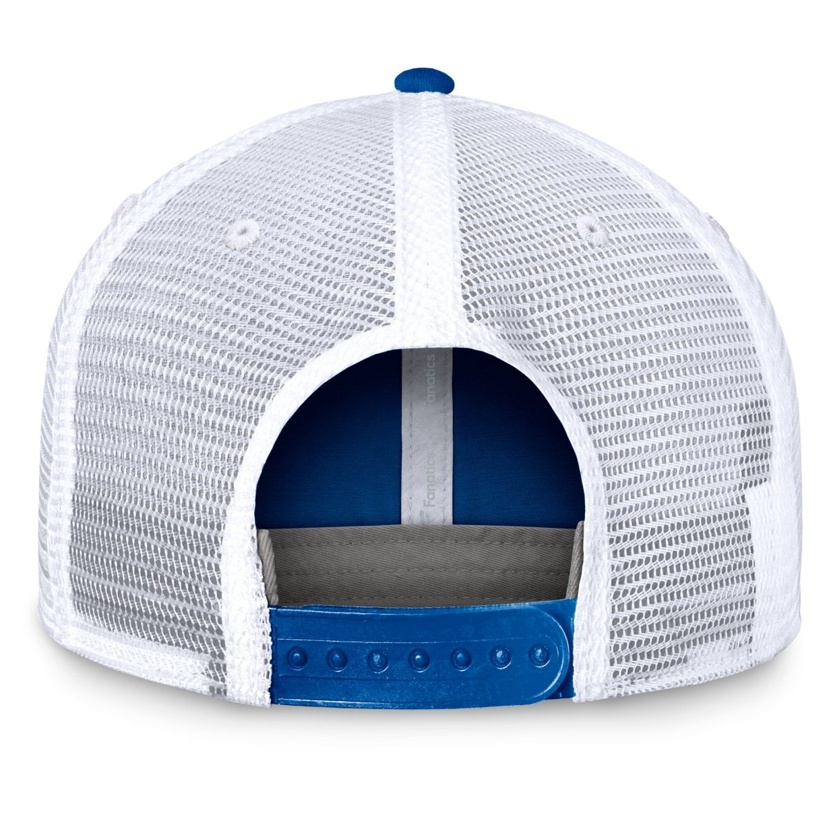 New York Giants mens fanatics royalwhite new york giants upper trucker adjustable hat | Giants Shop