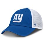 New York Giants mens fanatics royalwhite new york giants vintage trucker adjustable hat | Giants Shop