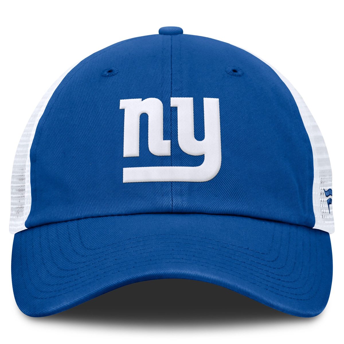 New York Giants mens fanatics royalwhite new york giants vintage trucker adjustable hat | Giants Shop