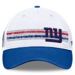 New York Giants mens fanatics whiteroyal new york giants flawless stripe adjustable hat | Giants Shop