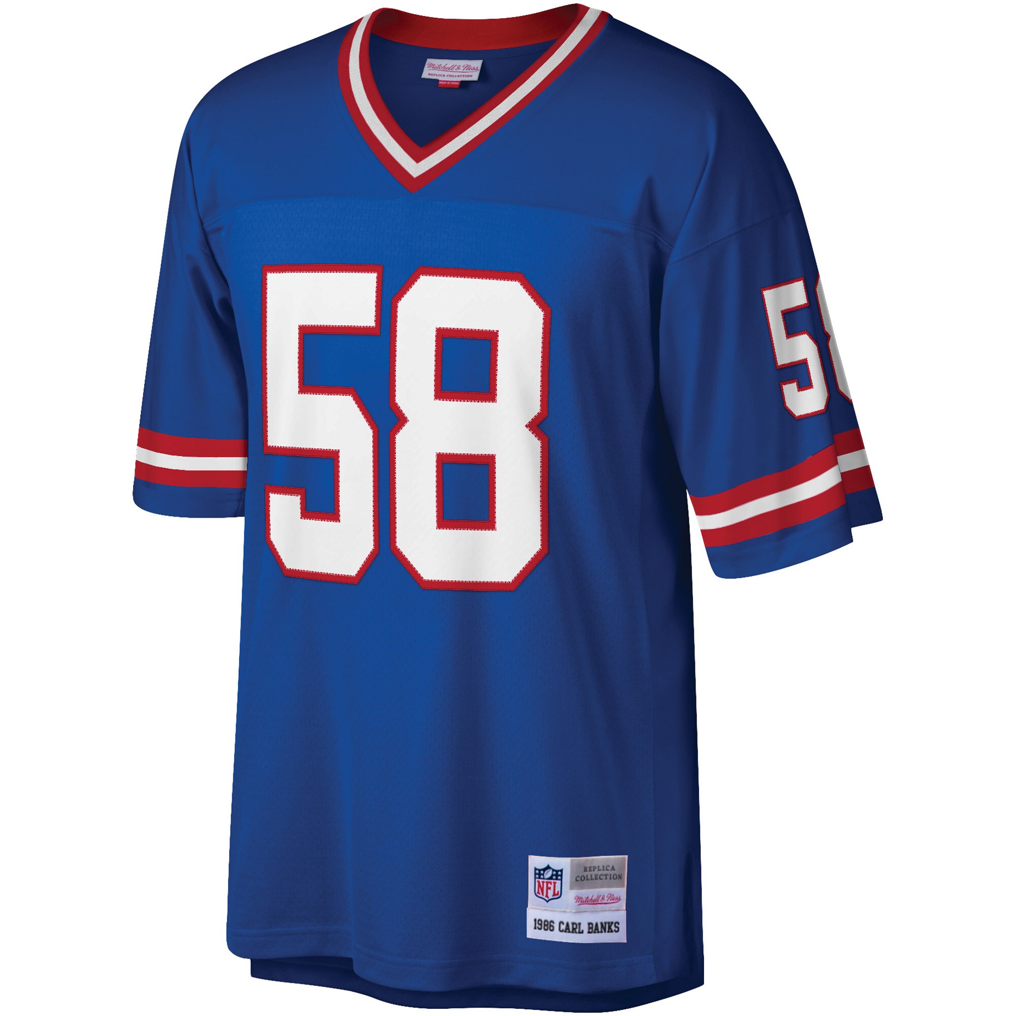 New York Giants mens mitchell  ness carl banks royal new york giants legacy replica jersey | Giants Shop