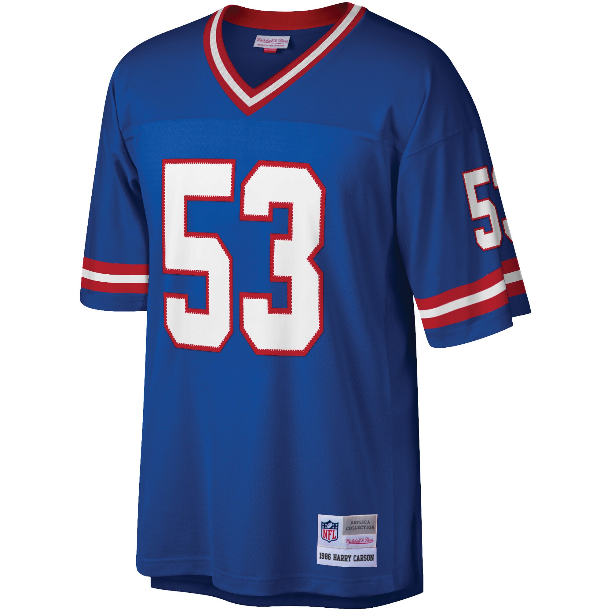New York Giants mens mitchell  ness harry carson royal new york giants legacy replica jersey | Giants Shop