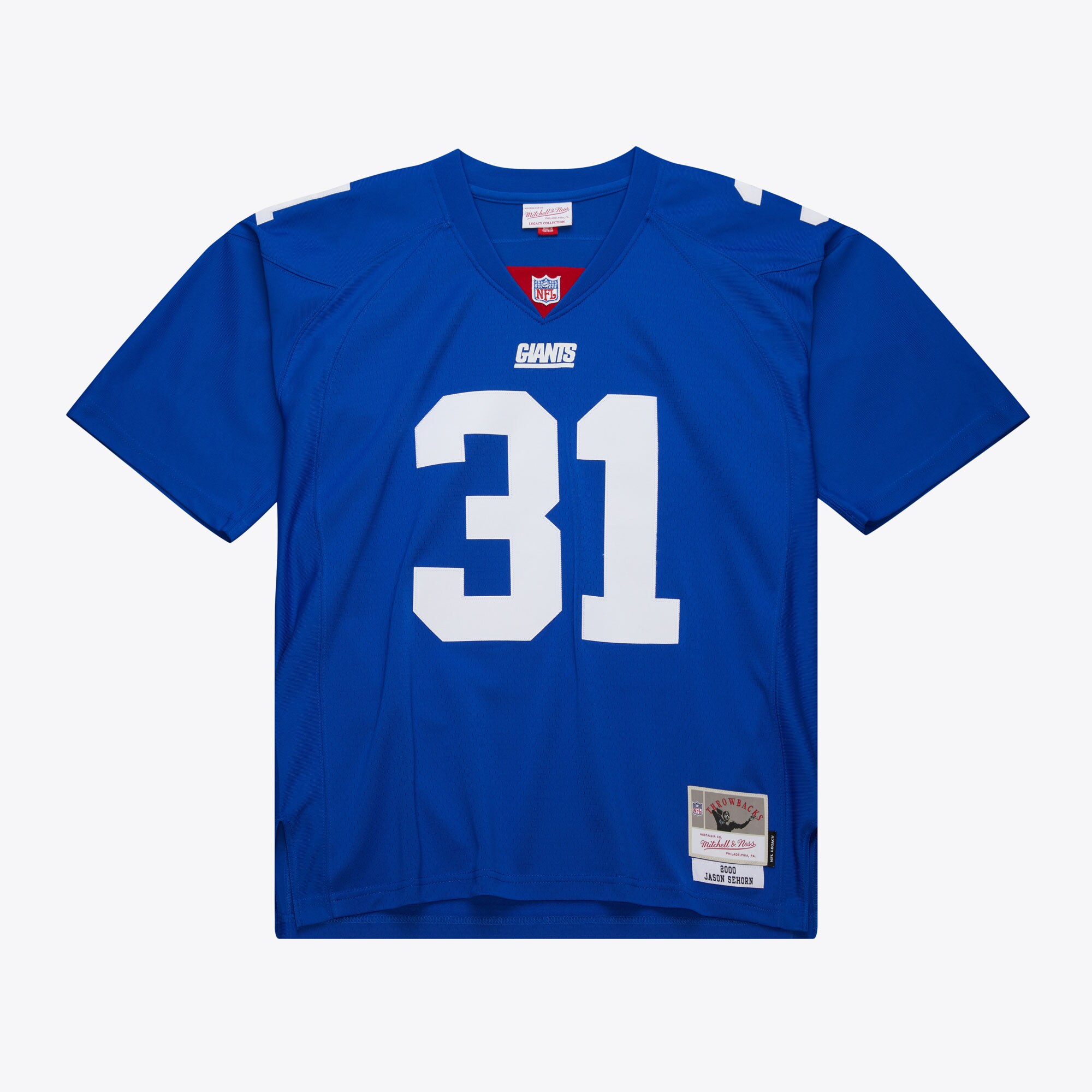 New York Giants mens mitchell  ness jason sehorn royal new york giants 2000 legacy replica jersey | Giants Shop