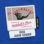 New York Giants mens mitchell  ness jason sehorn royal new york giants 2000 legacy replica jersey | Giants Shop